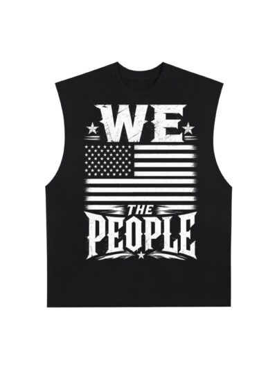 We The People - Raw Edge Cotton Tank Top