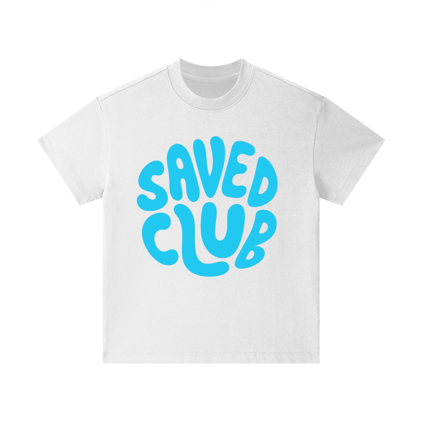 Saved Club (Blue) Pure Cotton Kids T-Shirt - Image 3