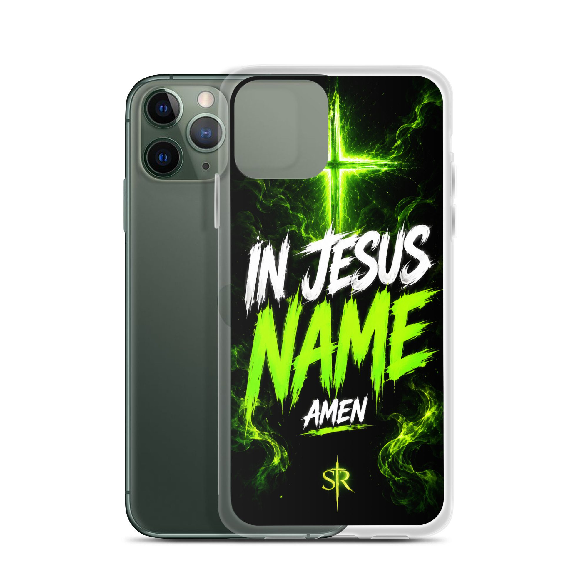 In Jesus Name Clear Case for iPhone® - Image 4