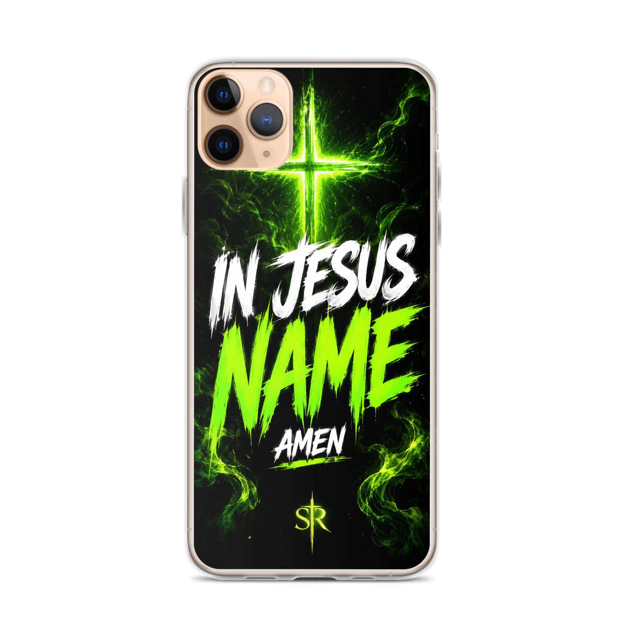In Jesus Name Clear Case for iPhone® - Image 3
