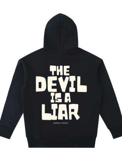 The Devil Is A Liar - Essential Heavyweight Hoodie