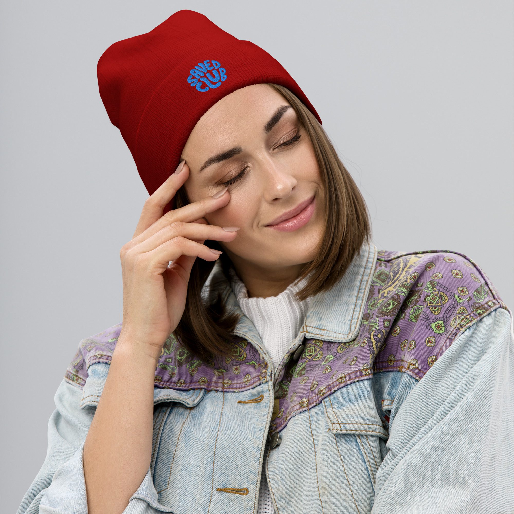 Saved Club (Blue) Beanie - Image 15